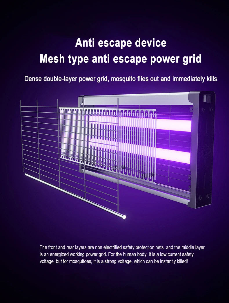 Description Picture 6 of itemSilent Portable Mosquito Lamp Commercial Hotel Wall Mounted Mosquito Trap Lamp Bedroom Garden Mosquito Trap Restaurant Farm Bake