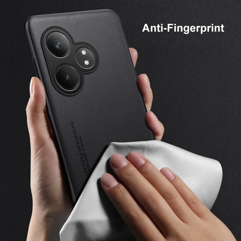 Luxury PU Leather Full Protection Phone Case - Silicone Back Cover