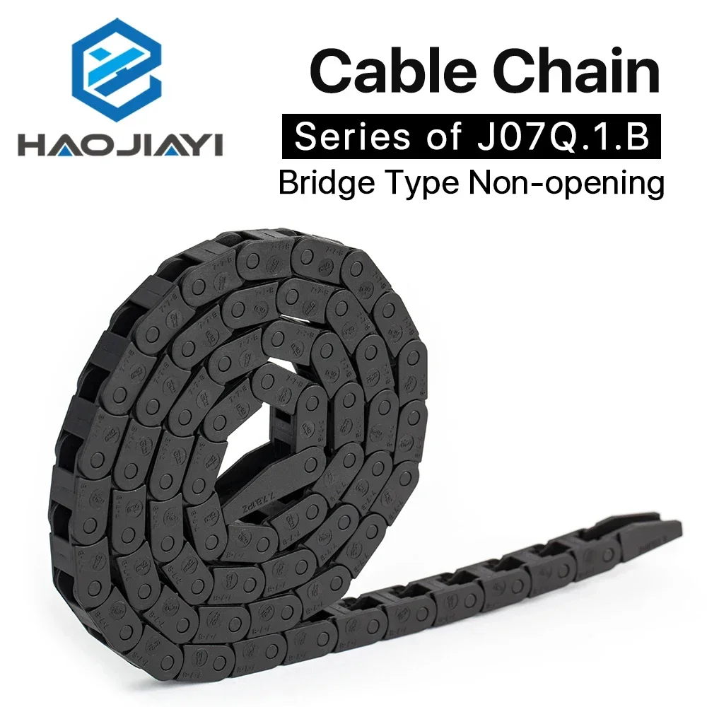 Cable Chains 7*7mm Bridge Type Non-Opening 1 Meter Plastic Towline Transmission Drag Chain for Machine