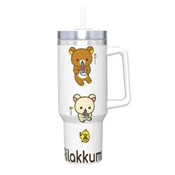 Kawaii Rilakkumas Stainless Steel Thermal Tumbler - Leakproof Hot & Cold Mug - 40oz (17)