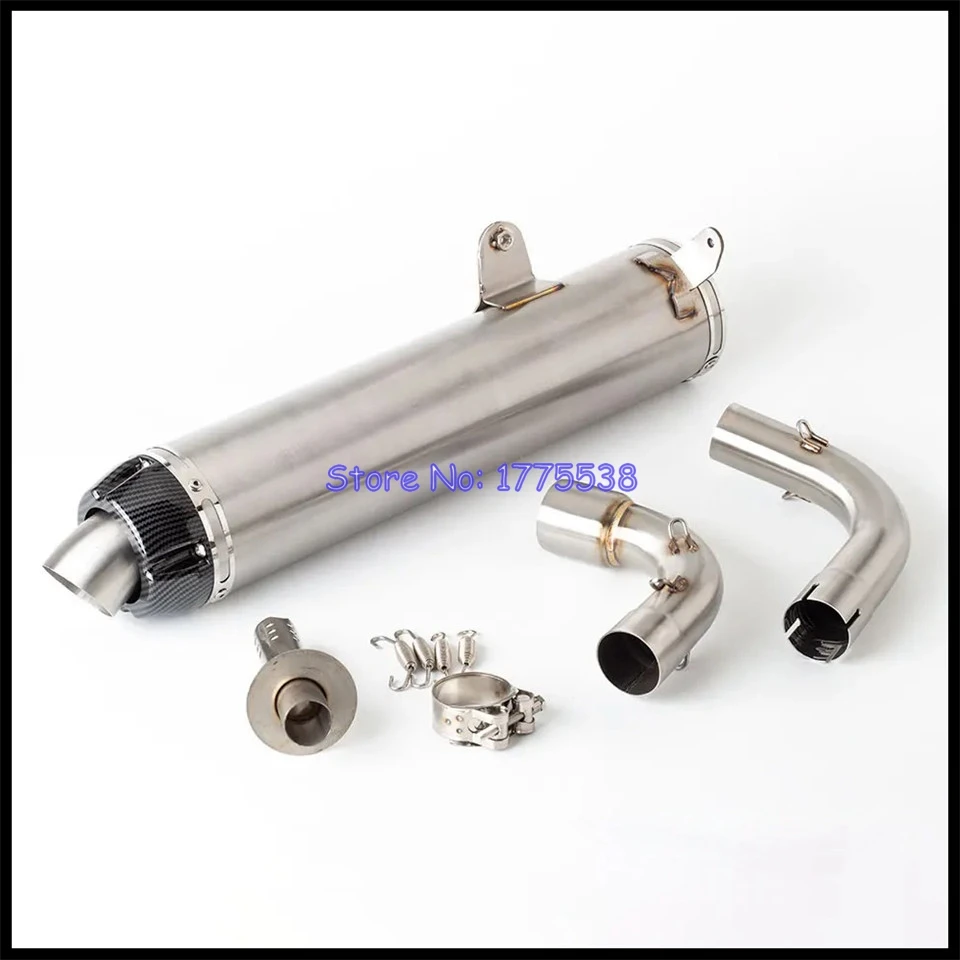 Motorcycle Side-by-Side Exhaust For Yamaha RHINO 660/660 4WD 2006 2007 for Yamaha YXR66FAEXGV YXR66FW System Middle Link Pipe - Image 5