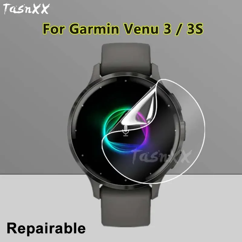 

1-10Pcs Ultra Clear Slim Screen Protector For Garmin Venu 3 3S SmartWatch Soft TPU Repairable Hydrogel Film -Not Tempered Glass