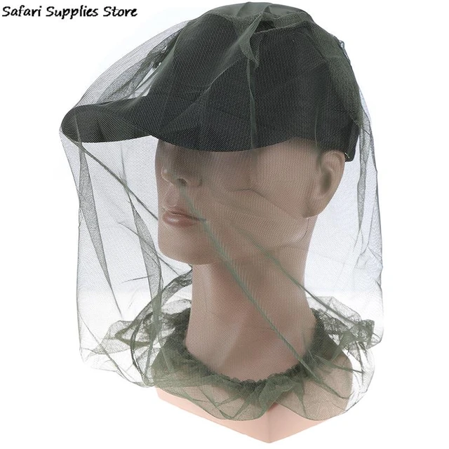 Mosquito Head Net Hat Mesh Protection Bugs Bees Pest for Hiking Fishing  Mesh Cap - AliExpress