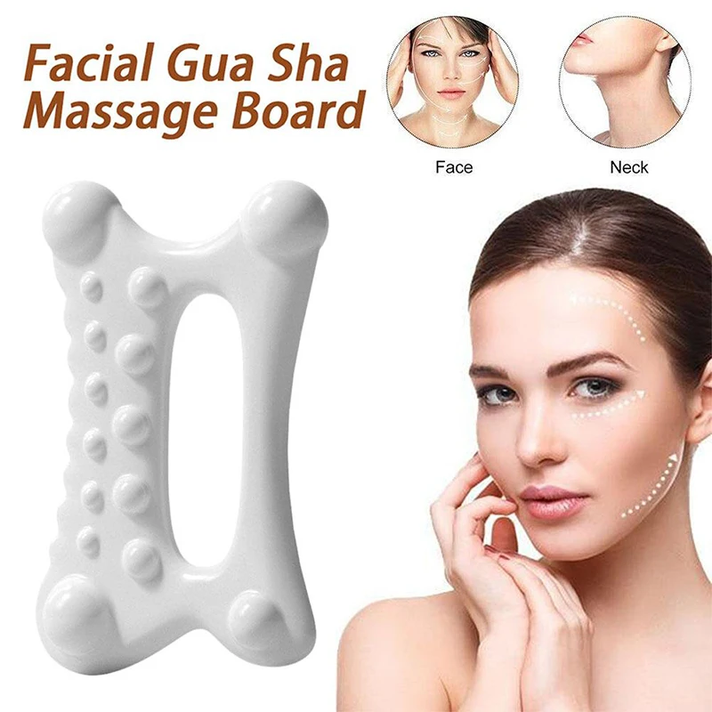 

Facial Gua Sha Massage Board Resin Reduce Fat Static Free Portable Full Body Scraping Plate For Women Adults