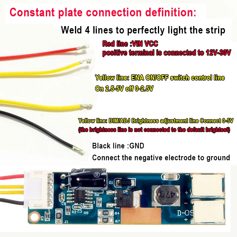 5pcs 24'' 540mm Adjustable brightness led backlight strip kit,Update 24inch-wide LCD CCFL panel to LED backlight