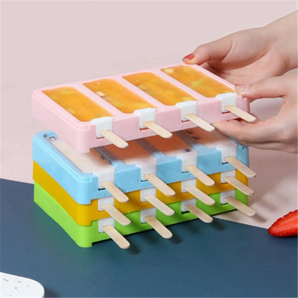 Gadget Da Cucina Fatti In Casa Con Coperchi Con 50 Bastoncini Di Legno Stampo Per Ghiaccioli Stampo Per Gelato Stampi Per Ghiaccioli Ice Pop Maker