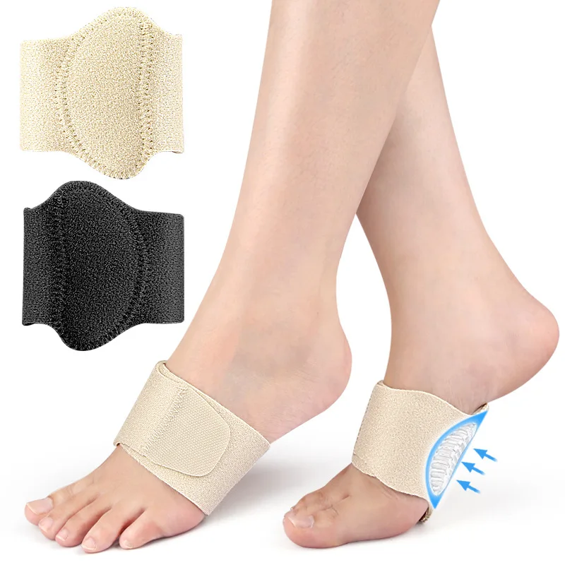 1Pair Arch Pad Support for Flat Foot Correction High Arch Cushioning Plantar Fasciitis Pain Relief Foot Pads Orthopedic Insole arch support brace plantar fascia brace arch support sleeve foot pad