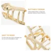 Snake Hair Claw Barrettes Pin Decorative Clips Metal Accessories for Women Thick 3