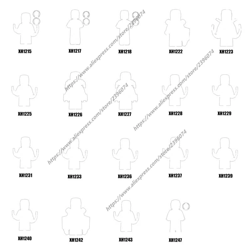 

1PCS Action Figures Building Blocks toys XH1215 XH1217 XH1218 XH1222 XH1223 XH1225 XH1226 XH1227 XH1228 XH1229 XH1231 Series-035