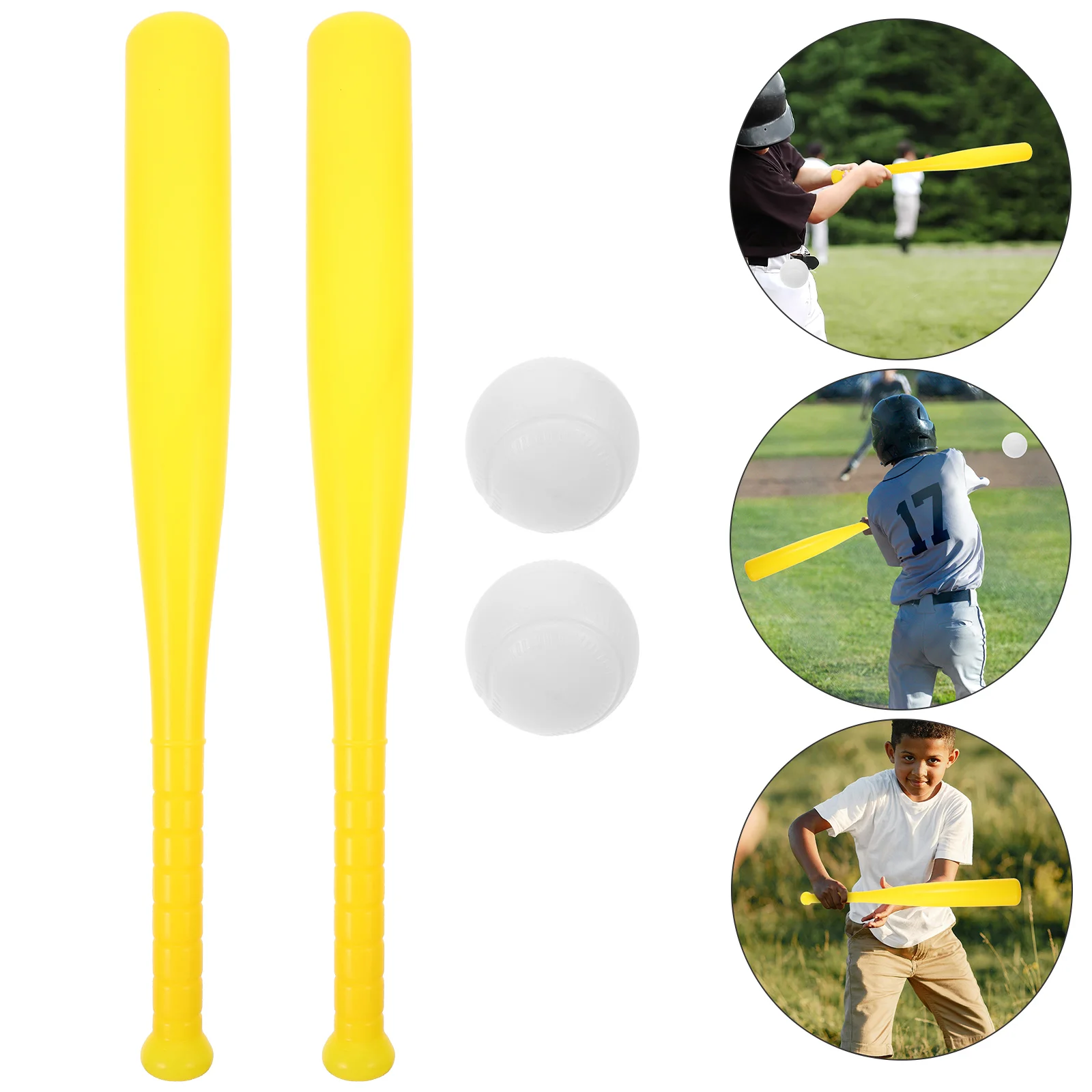 Baseball Practice Toys Flexible Bouncy Baseballs Plastic Outdoors Playing Training Small Toddler Chasing