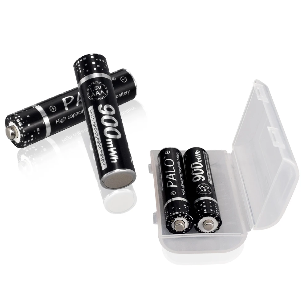 PALO – batterie Lithium-Ion, Rechargeable AAA 1.5V, piles AAA HR3 Li-ion +  chargeur AAA 1.5V