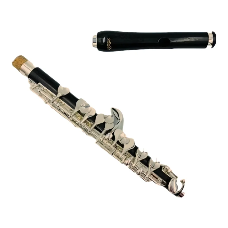 MeeLe A-01 Grenadilla Wood Body and Head Piccolo C Key, Piccolo Silver Plated Keys