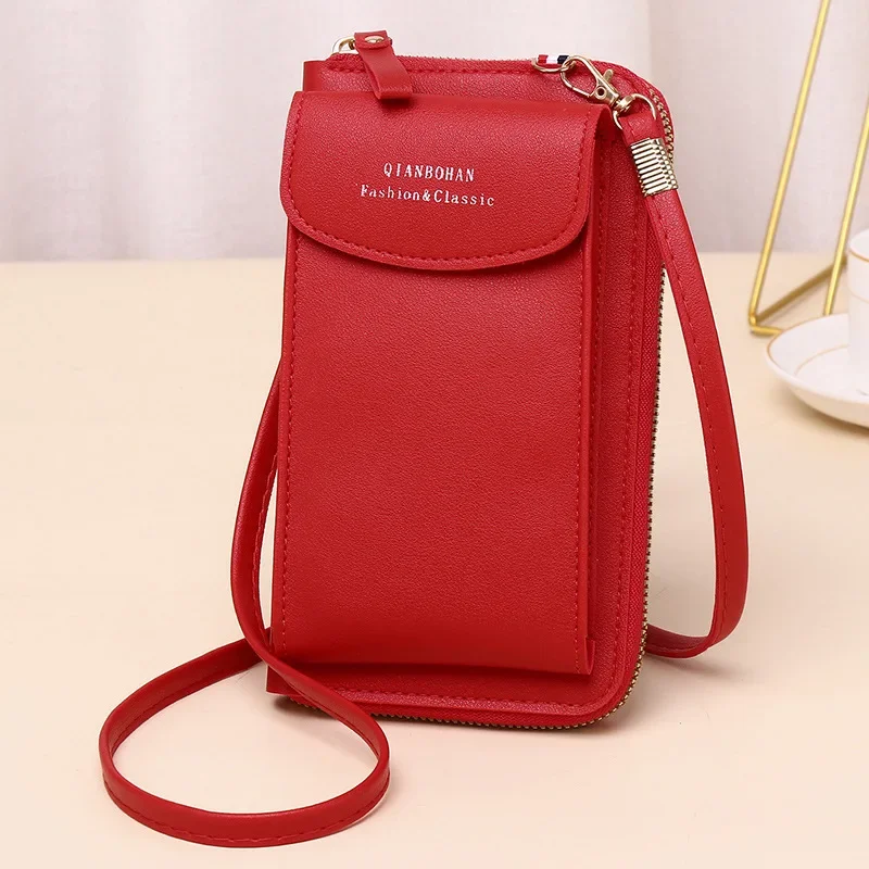 Fashion Phone Pocket Shoulder Bag Women Pu Leather Clip Design Female Small Crossbody Bags Ladies Messenger Purse Handbag Shoulder Bag Ladies Handbag Crossbody Bag