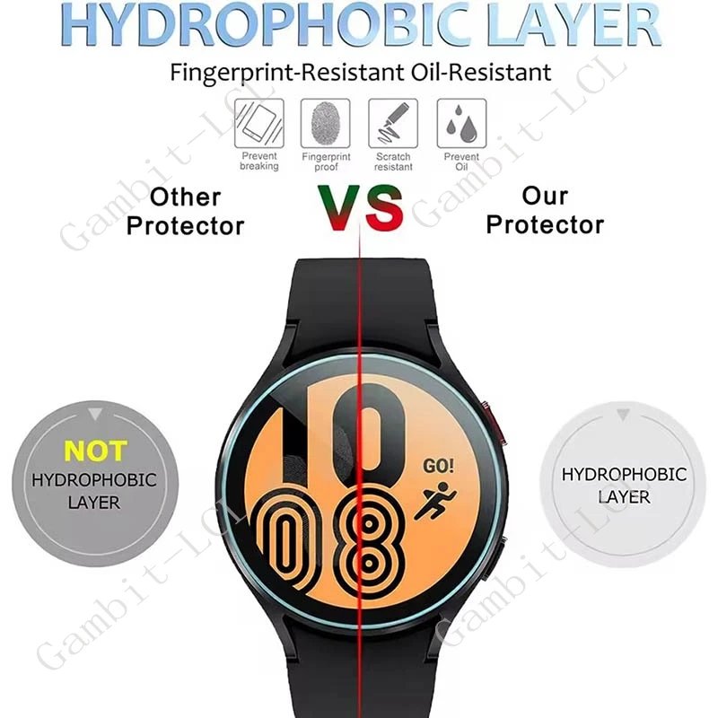 Premium 3-Pack Tempered Glass Screen Protector for Smartwatch - Ultra Clear & Durable Cover