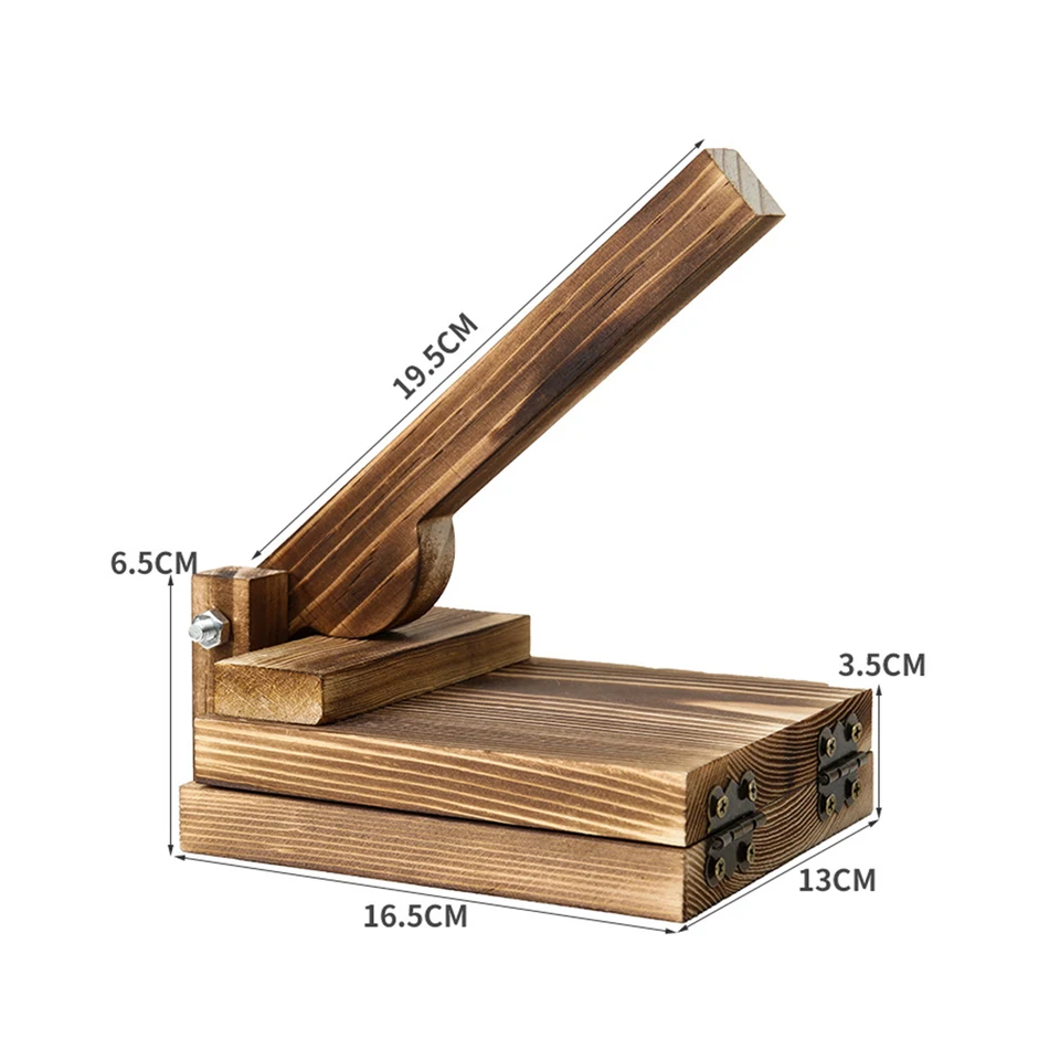 トルティーヤプレス木製 並行輸入品】本物の木製トルティーヤプレス 9インチ 木製 Prensa