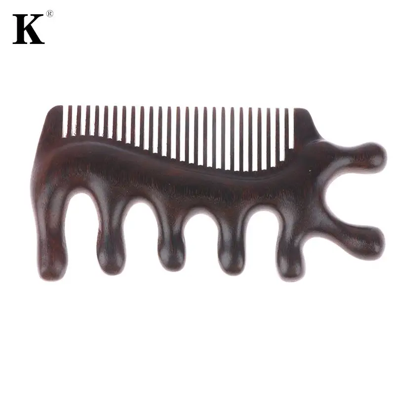 

3 in1 Body Meridian Massage Comb Sandalwood Five Wide Tooth Comb Acupuncture Therapy Blood Circulation Anti-static Hair Comb
