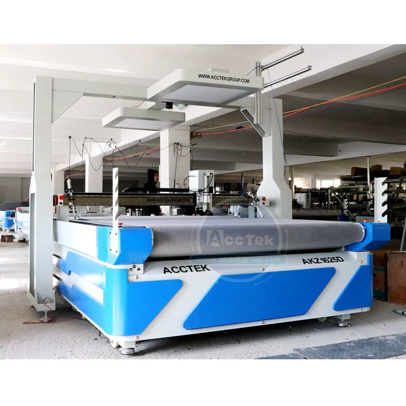 

Automatic CNC Apparel Pattern Round Knife Cutter Fabric Textile Cloth Fur Canvas PVC Digital Oscillating Knife Cutting Machine