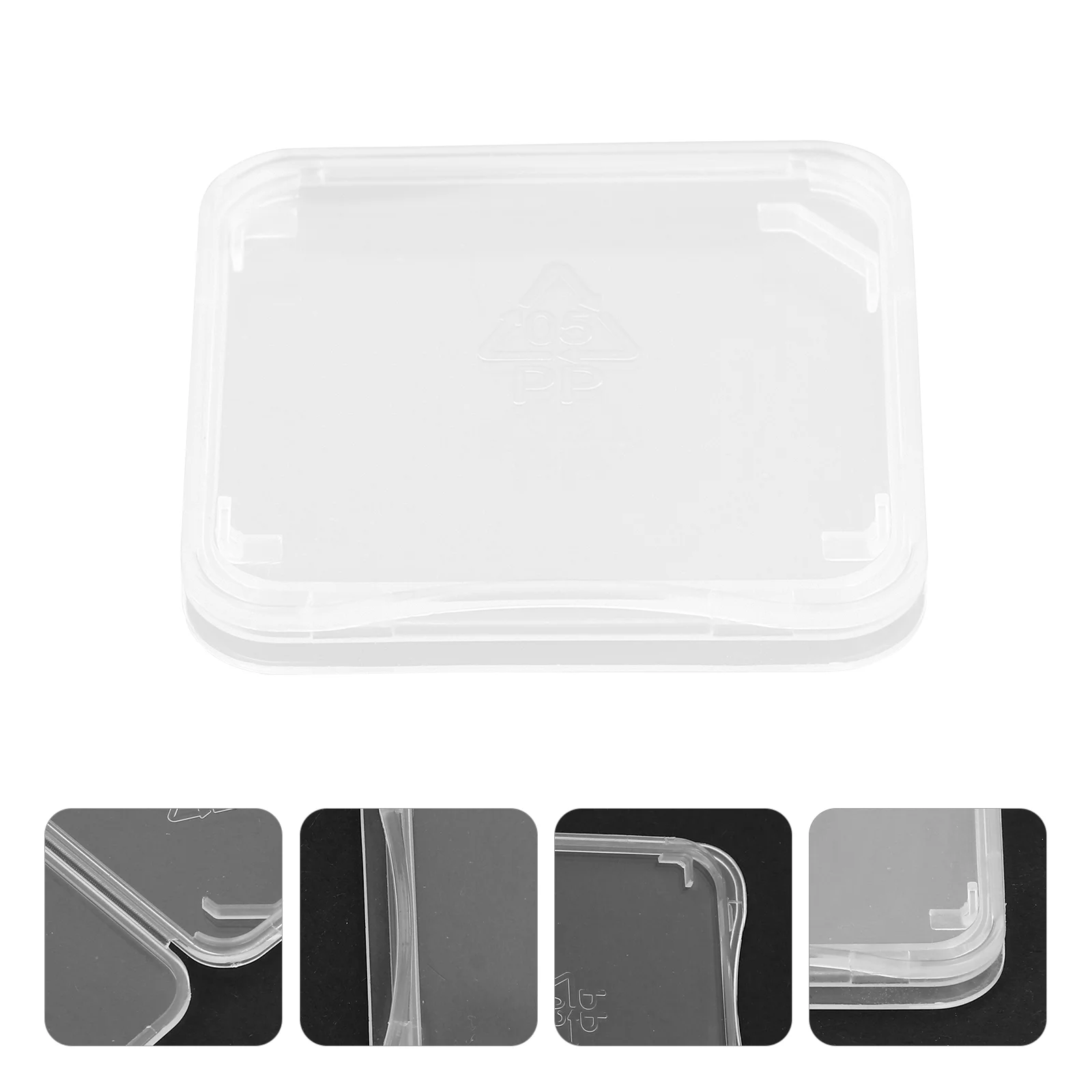 

Transparent SD Memory Card Case Micro SD Card Holder Protector Storage Boxes Plastic Packaging Box Organizers