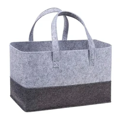 Elegant Felt Tote Bags - Versatile Reusable Bags for Weddings, Parties, and Everyday Use (Grey)