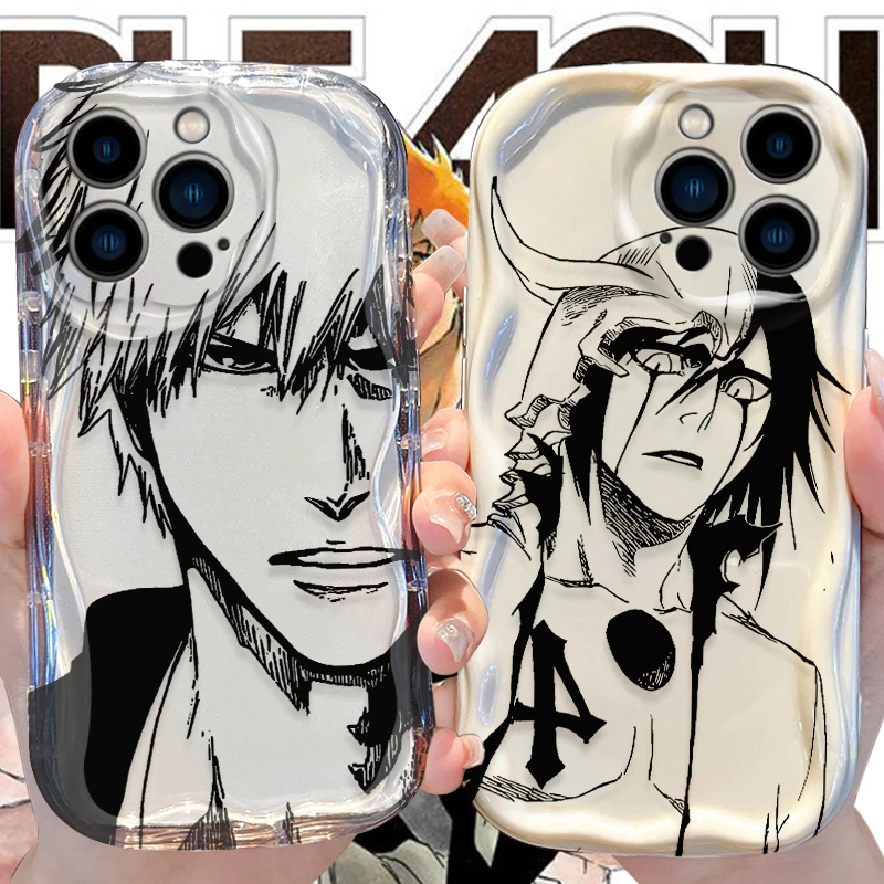 Stylish Anime Bleach Wave Design Shockproof Phone Case