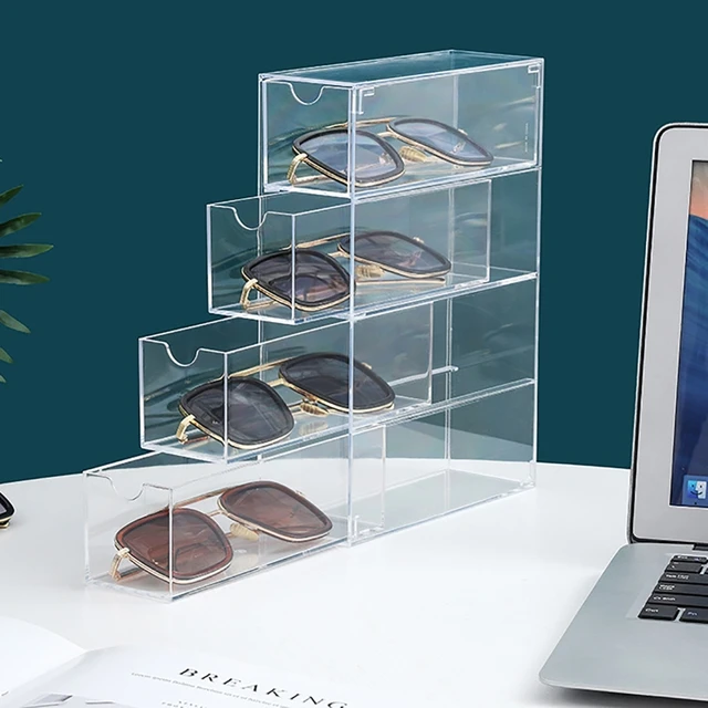 4-Drawer Organizer Rectangle Sunglasses Holder  Clear Display Case St –  Primo Supply l Curated Problem Solving Products