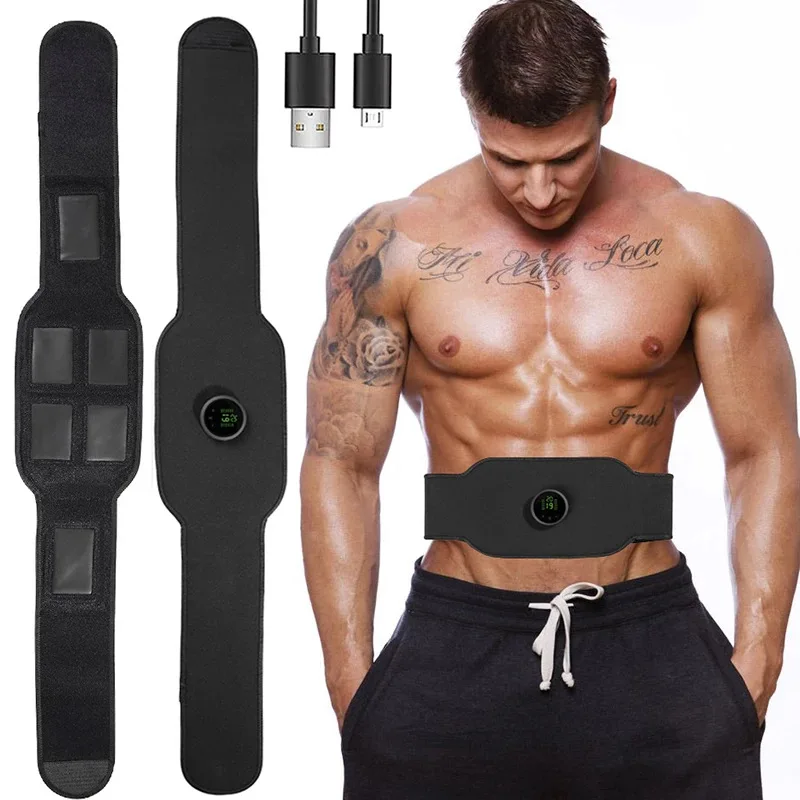 Professionale Elettronico Ems Trainer Suit Cintura Da Massaggio Six Pack Fitness Wireless Abs Stimolatore Muscolare Macchina Esercizio Addominale