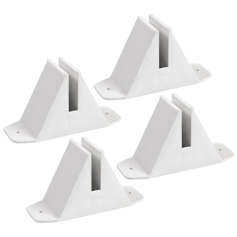 

4 Pcs Garden Fence Holder Stand Support Base for Small Plastic Supplies Fences Kit Gate Parts