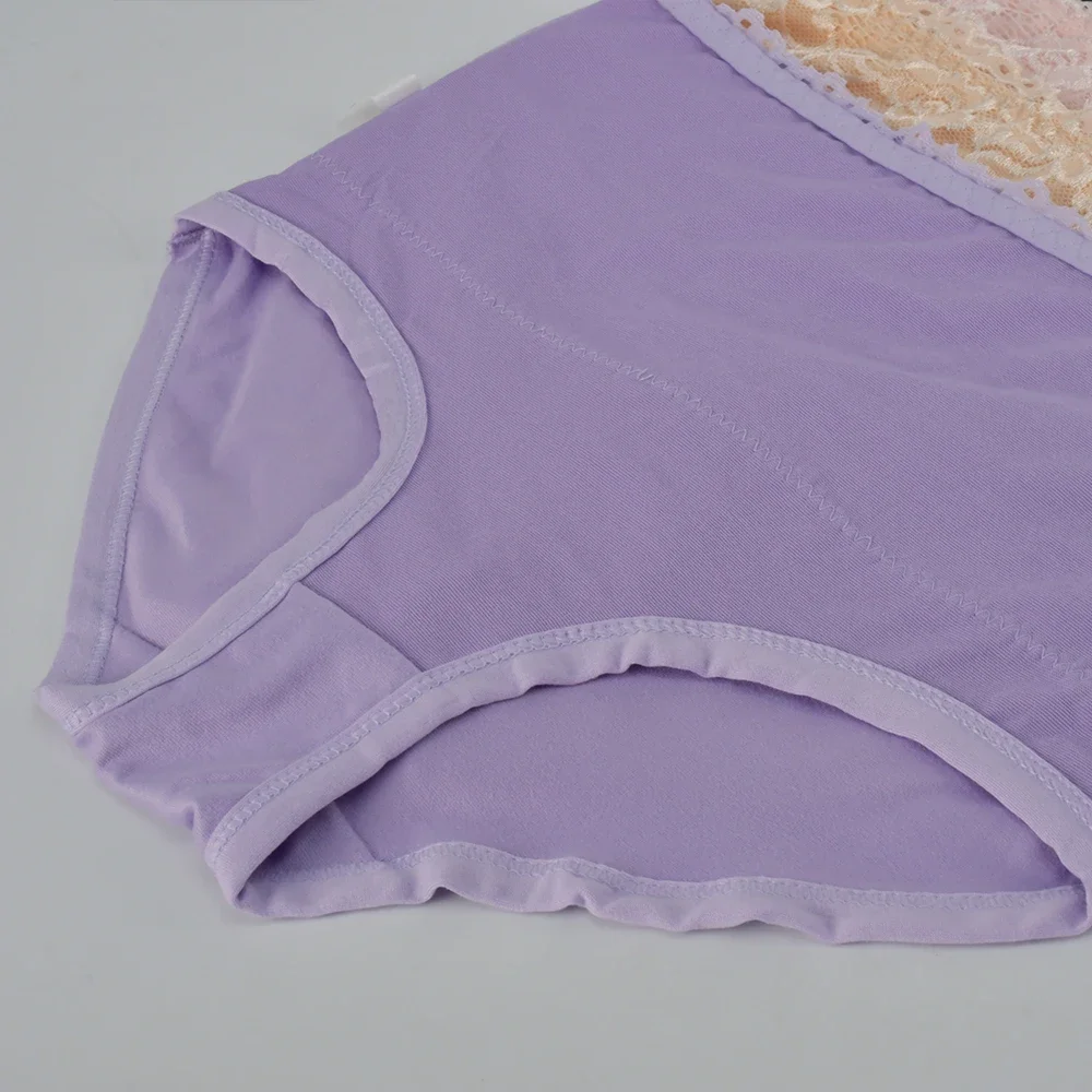 High Waist Cotton Panties - Women's Breathable Cotton Briefs With Slimming Fit