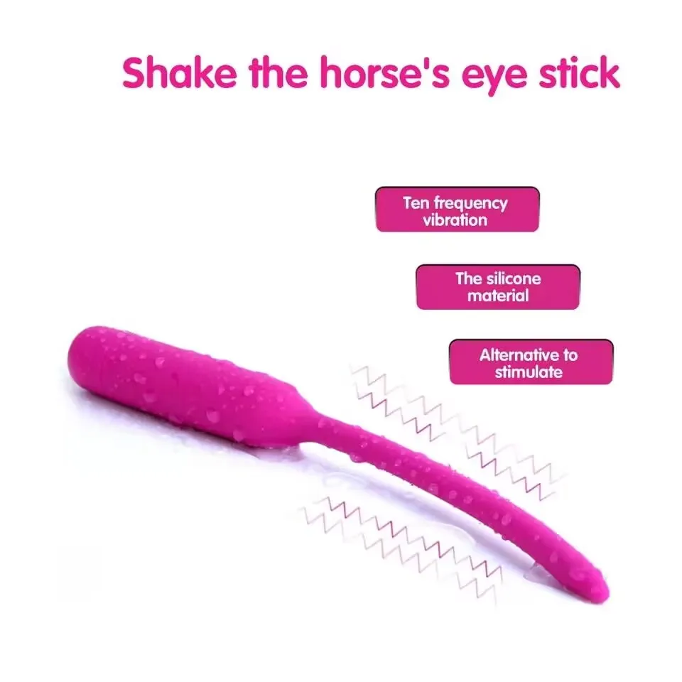 Silicone Penis Plug Electric Urethra Masturbation Adult Toys For Men Urethral Stimulator Woman Vaginal Dilator Urethral Vibrator