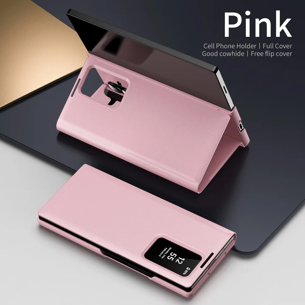 No-Flip Answering Luxury Leather Credit Card Slot Holder Case For Samsung Z Fold 7 fold 7 Galaxy Z Fold 6 5 4 3 Cover | Gaffar India