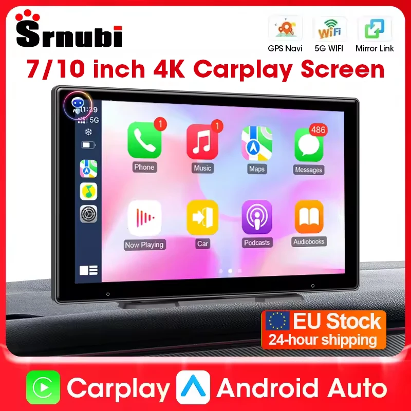 Srnubi 7/10 pouces Carplay voiture écran intelligent sans fil Carplay Android Auto lecteur multimédia AUX autoradio pour Apple Android stéréo 1 Srnubi 7/10 pouces Carplay voiture écran intelligent sans fil Carplay Android Auto lecteur multimédia AUX autoradio pour Apple Android stéréo 1