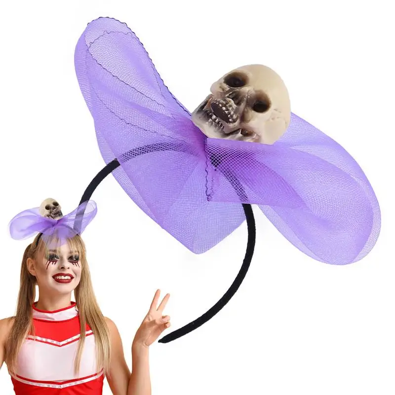 Halloween Headbands For Girls Horror Costume Hair Horror Headband Halloween Costume Accessory Spiders & Skull Design For All