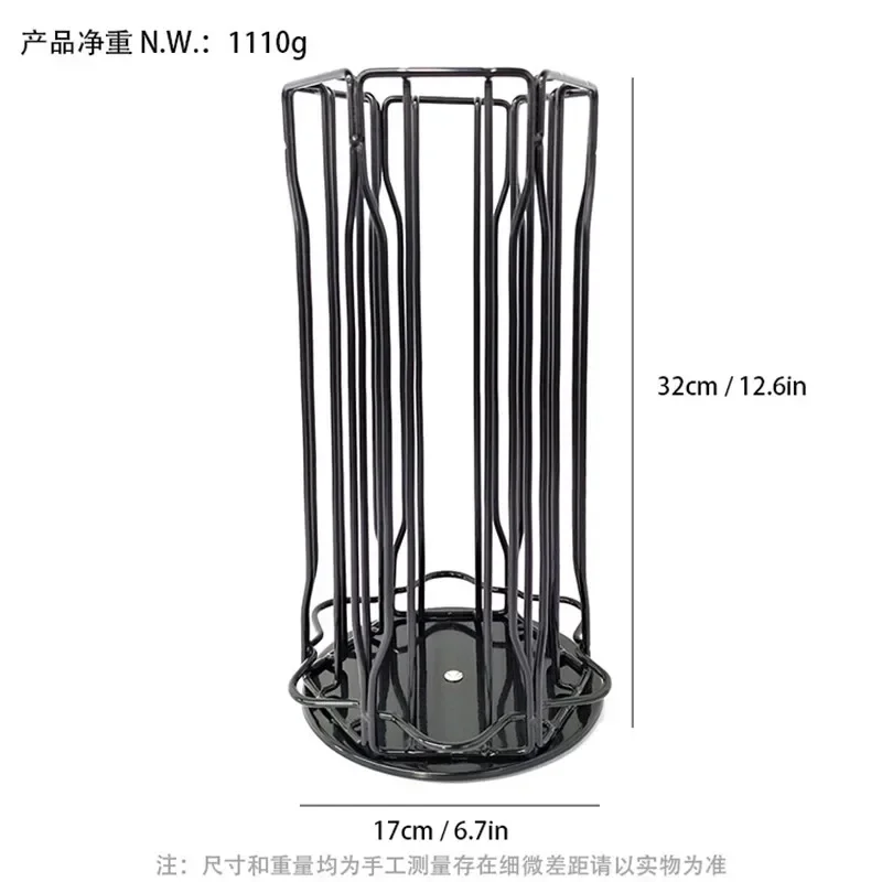 

Pod 30 Vertuo Pods Storage Coffee Tower Shelves Stand Holder Capsule Pcs Rack Rotatable Vertuoline