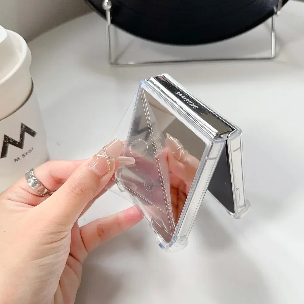Luxury Mirror Makeup Slim Case - Solid Color Airbag Shockproof Ultra Thin Cover