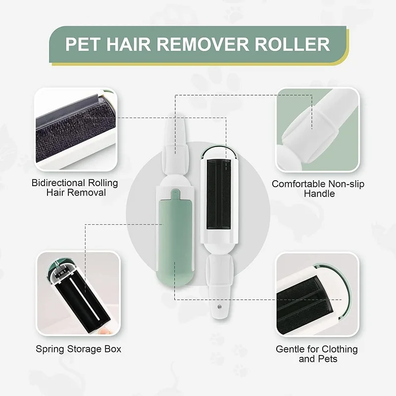 Pet Hair Remover Multi Purpose Dog Cat Fur Cleaning Brush Sofa Bed Clothes Fluff Lint Roller Remover Household Cleaning Tools 5