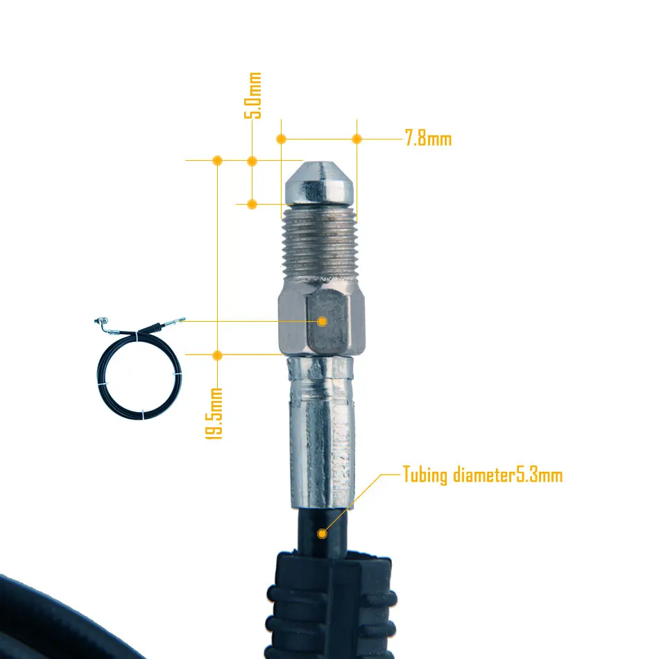 Mountain Bicycle Disc Brake Bicycle Disc Brake Mountain Bike Brake Insert Mountain Bike Disc Brake Electric Mountain Bike Hydraulic Brake Accessories Screws Copper Sleeve Hydraulic Pipe 210 Custom One-piece Tubing 135 XOD 110cm