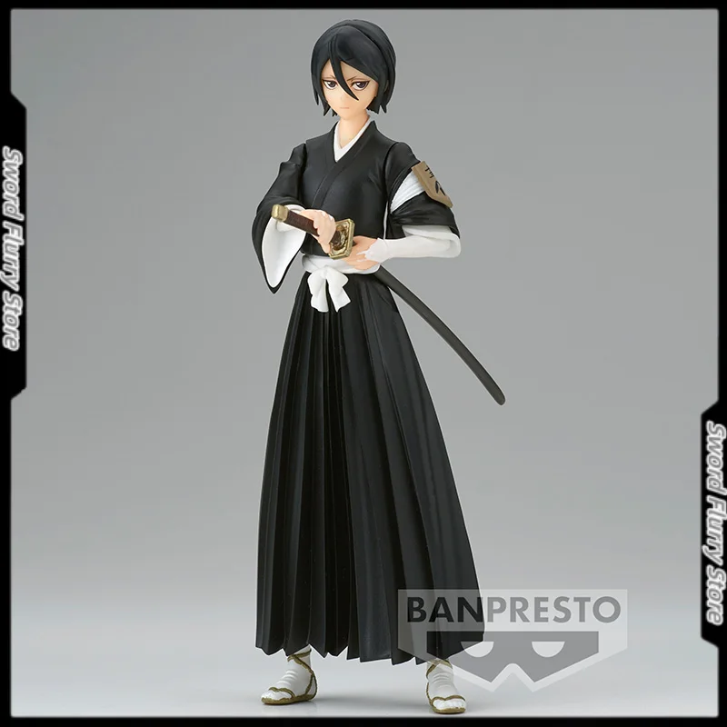 

Фигурка В наличии Banpresto, Кучики Рукия, твердые и души, отбеливающая, 14 см, экшн-аниме, ПВХ, коллекционные модели игрушек