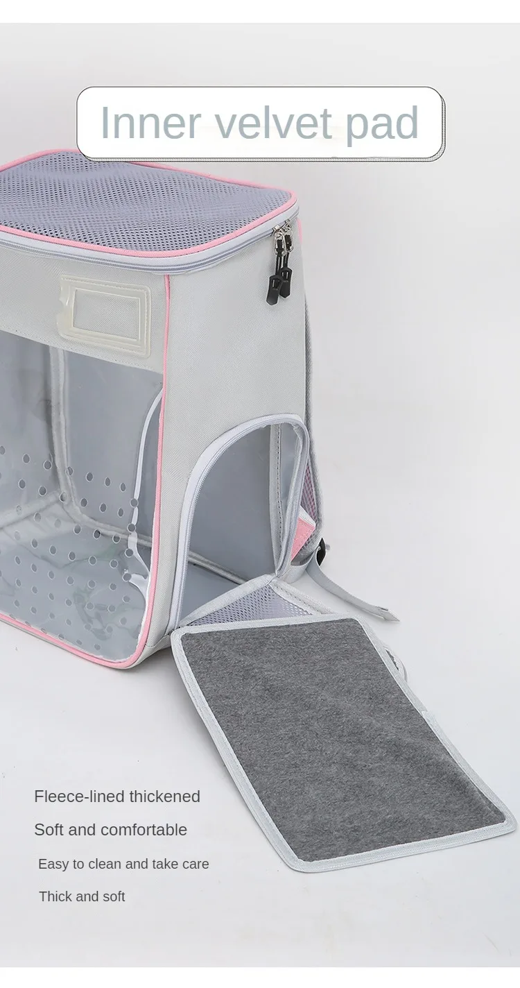 Title 4, Oxford Breathable Cat Bag Pet Bag Outdoor Porta...