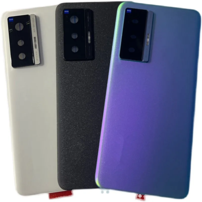 

X70 Battery Back Cover For Vivo X70 Housing 6.56" Glass Repair Replace Door Phone Rear Case + Camera Lens Logo