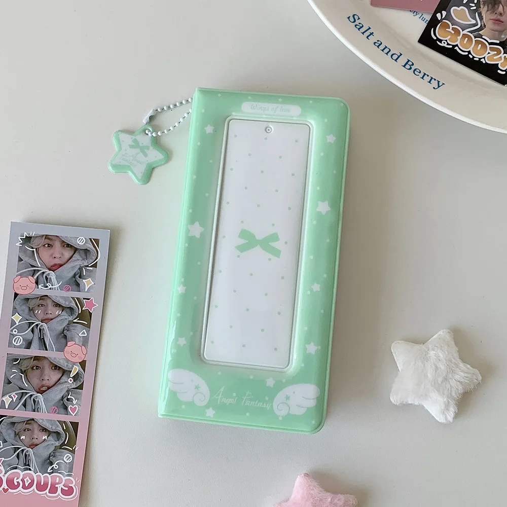 Y2K Mode 4-Fächer PVC Engelsflügel Kartenalbum Niedliche Mädchen Idol 3-Zoll Fotoaufbewahrung Kartenhalter Schüler Fotoschutzhülle Geschenke – Detail 14