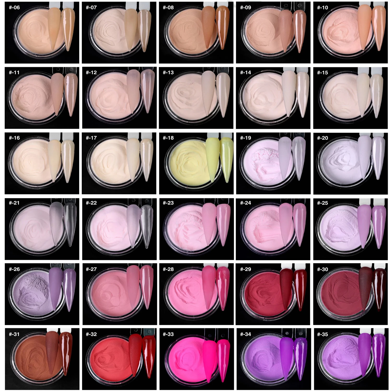 1KG Nude Crystal Clear Nail Acrylic Powder for Nail Extensions Carving Dip Powder Professional Nail Art Wholesale 2