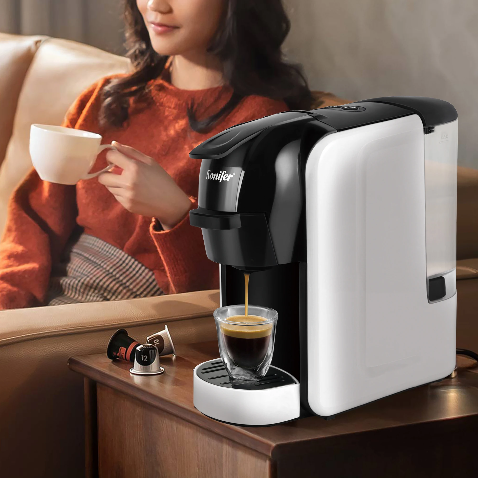 Machine à café expresso 3 en 1 pour Dolce Gusto, cafetière 15 bars