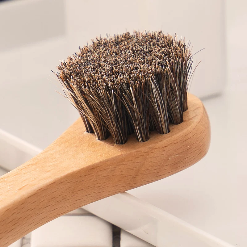 Mane hair shoe brush soft brush set shining mirroring professional home use horse hair Cleaning tools