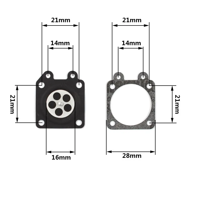 Kit di riparazione carburatore 4500 5200 Kit di riparazione motosega per Kit guarnizioni membrana carburatore Walbro attrezzo da giardino