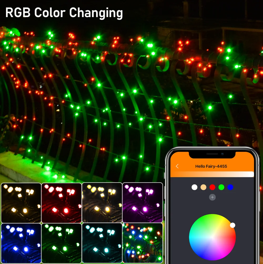 20M 200LED App Control String Light Festoon Garland Fairy Lights USB Christmas Xmas Wedding Decor 2024