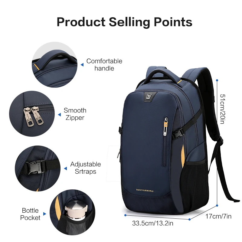 OIWAS Fashion Men's Backpack Oxford Laptop Bags Casual Student Waterproof SchoolBag Travel Large Capacity Bag For Teenager Women tactical backpack,travel backpack,laptop backpack,business backpack,school bag,expandable backpack