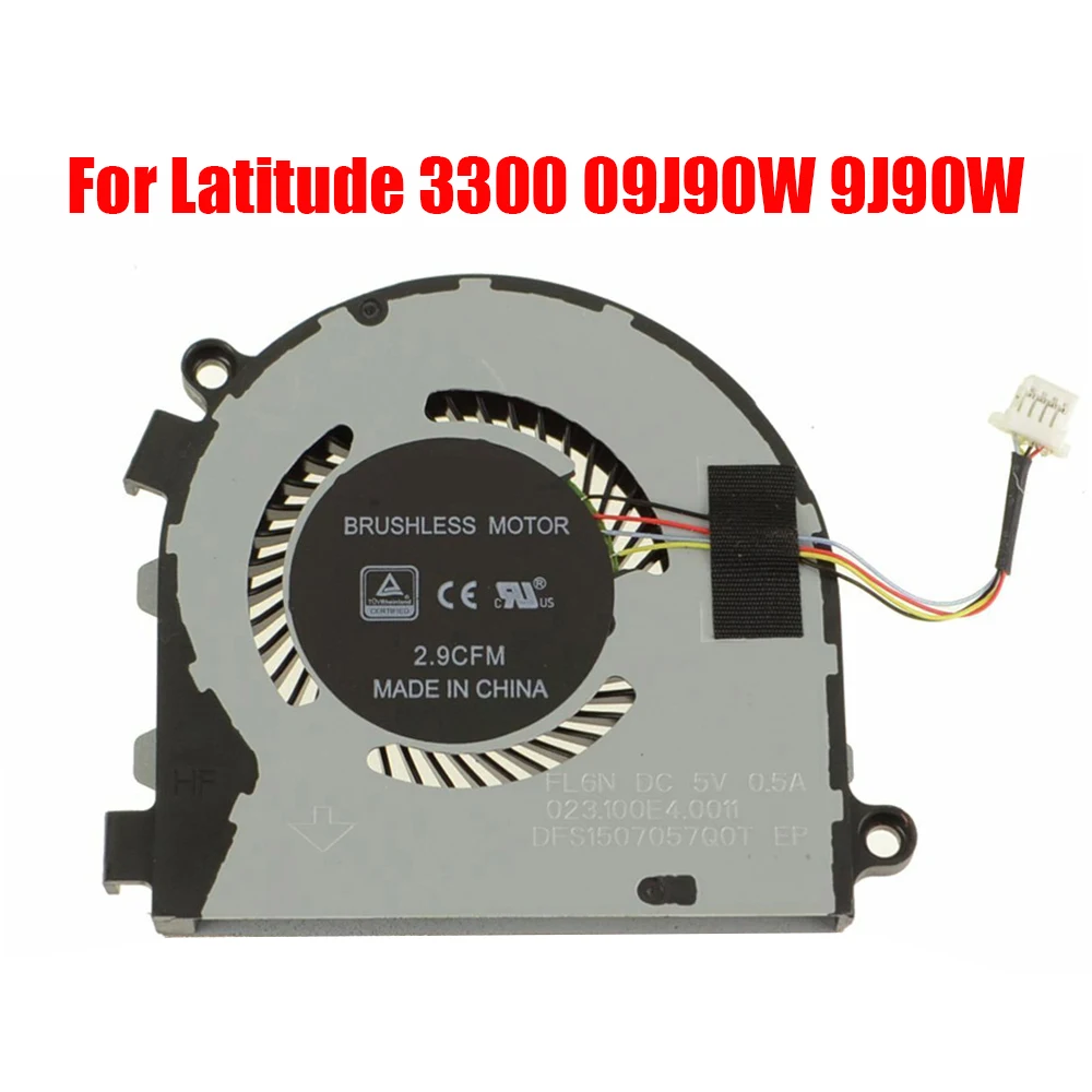 

Laptop CPU Fan For DELL For Latitude 13 3300 09J90W 9J90W DFS1507057Q0T FL6N 023.100E4.0011 DC5V 0.5A New