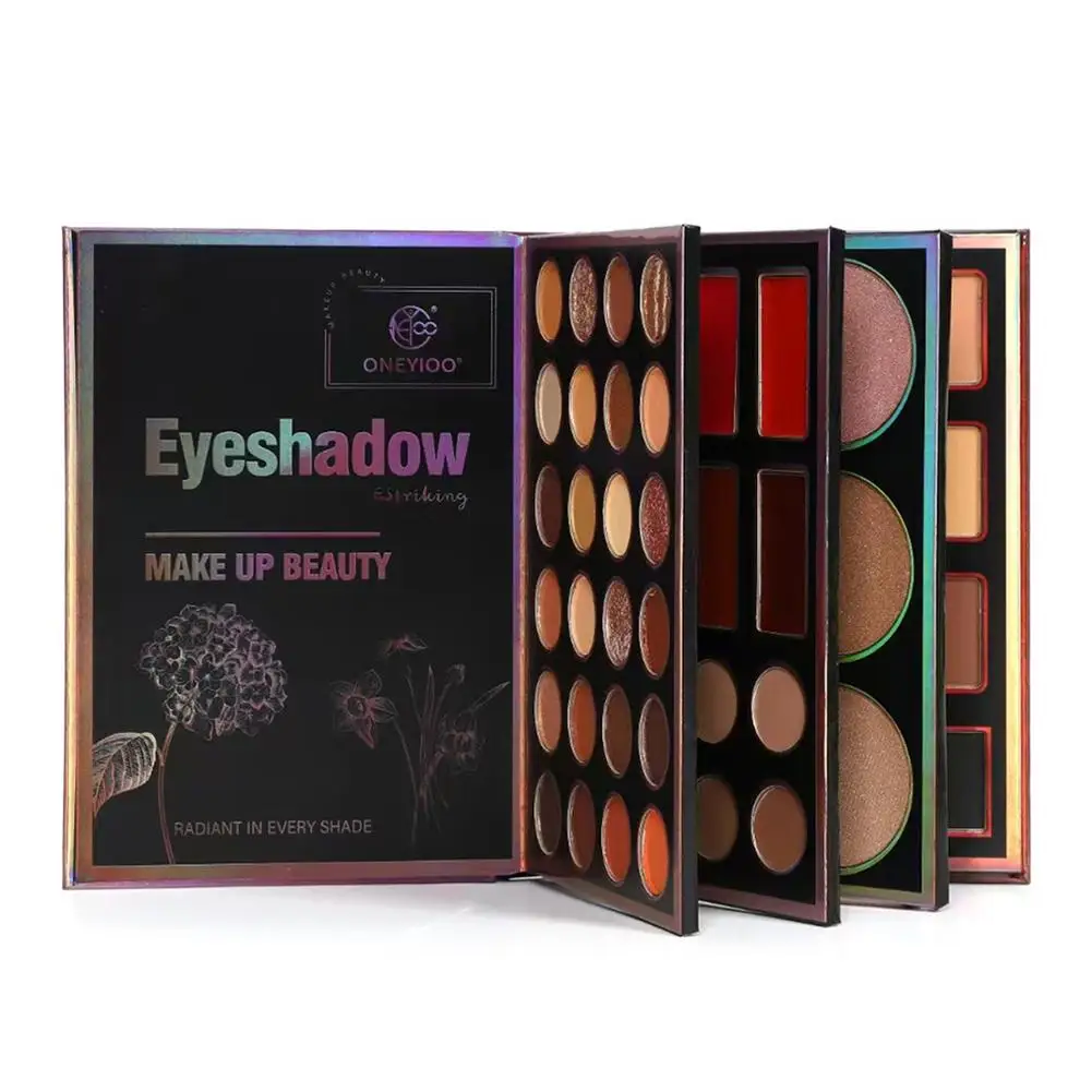55 Colors Eyeshadow Palette Book Glitter Concealer Eyes Pigment Cosmetic Professional Makeup For Face Makeup Cute Cartoon