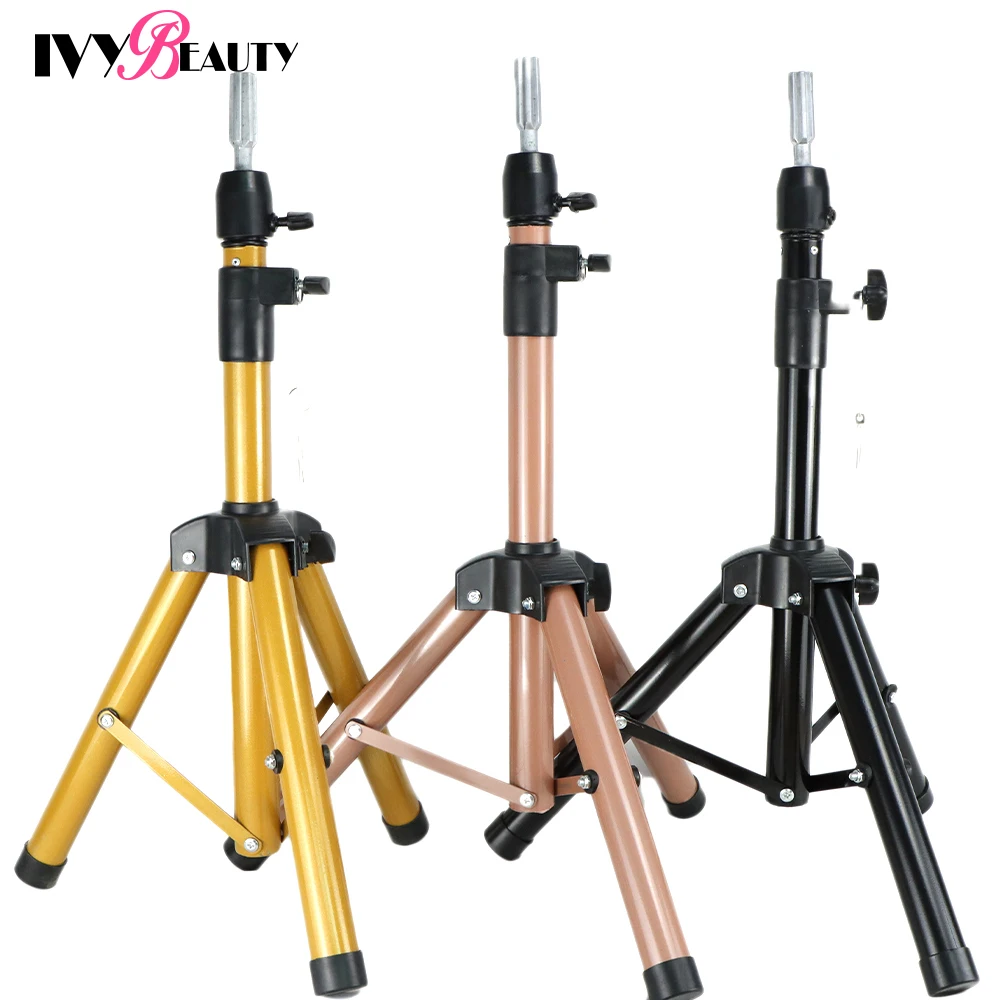 Adjustable Wig Stand Tripod Holder For Wig Making Hairdressing Training  Mannequin Head Wigs Stand Tripod Mini Wig Stand Holder