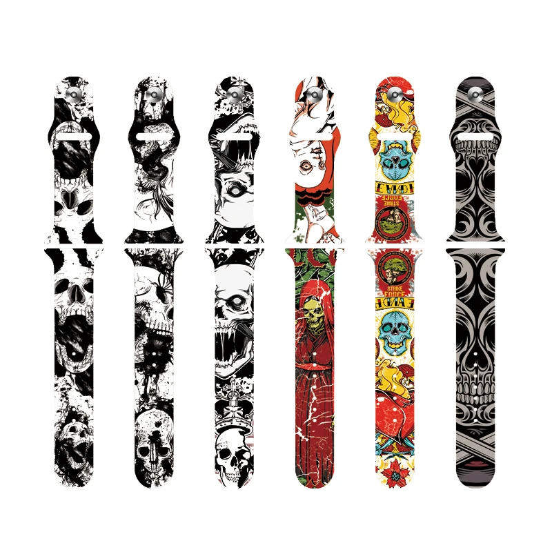 Marvel Super Hero Silicone Strap For GT4 Apple watch band 44mm